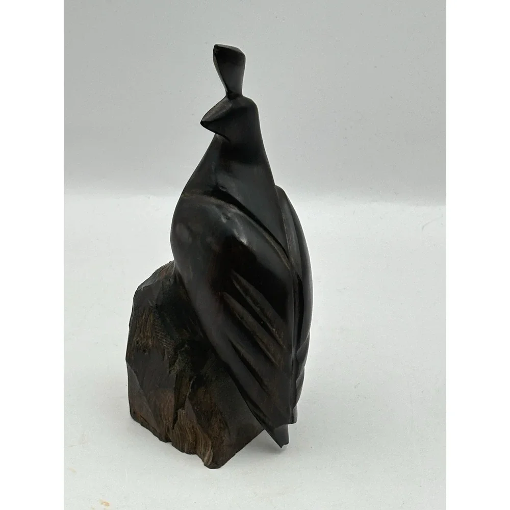 Ironwood Carved Quail Partridge Bird 7